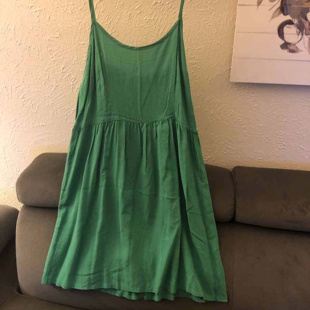 Mossimo Supply Co. Green Spaghetti Strap Dress